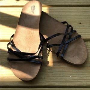 Mossimo Black Strappy Sandals